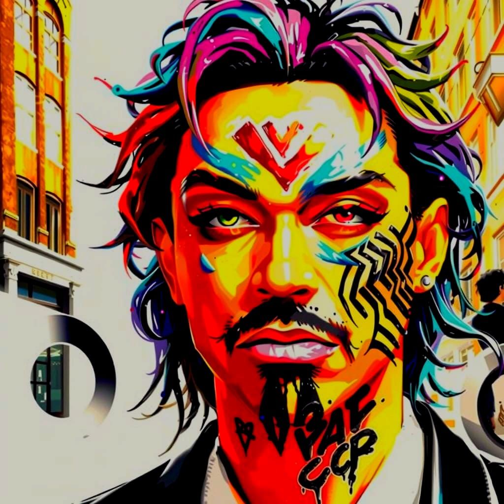 Vibrant Urban Art of Sensual Beauty