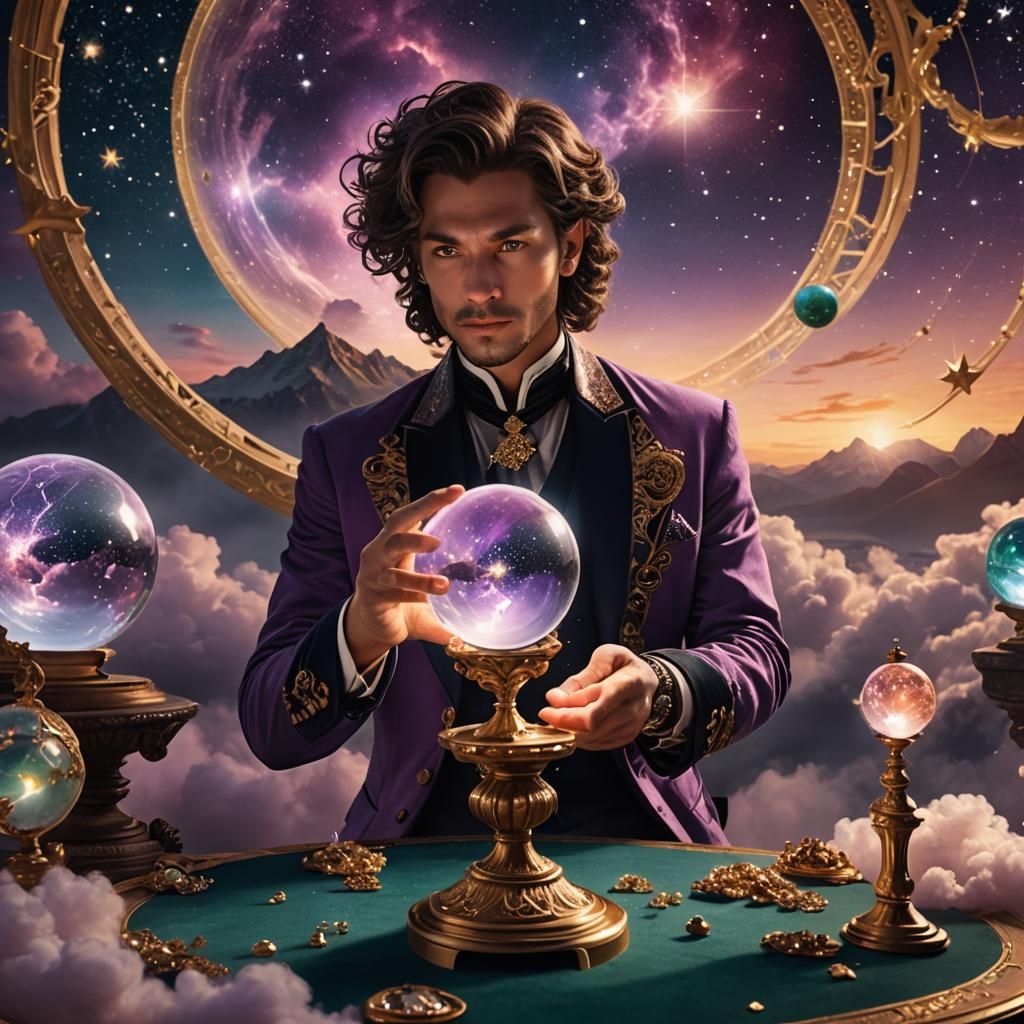 Mystic Oracle in Starry Night Vision