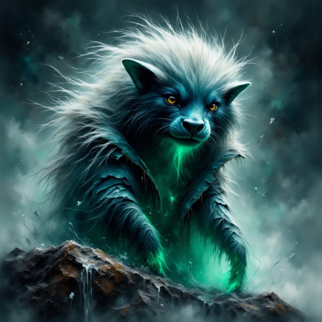 Ethereal Qalupalik Emerge from Icy Waters in Cyberpunk-Inspi...