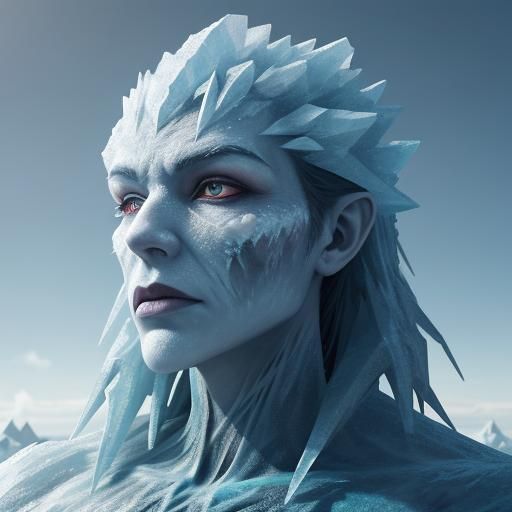 Frosty Zombie Igloo Warrior in Snowy Storm