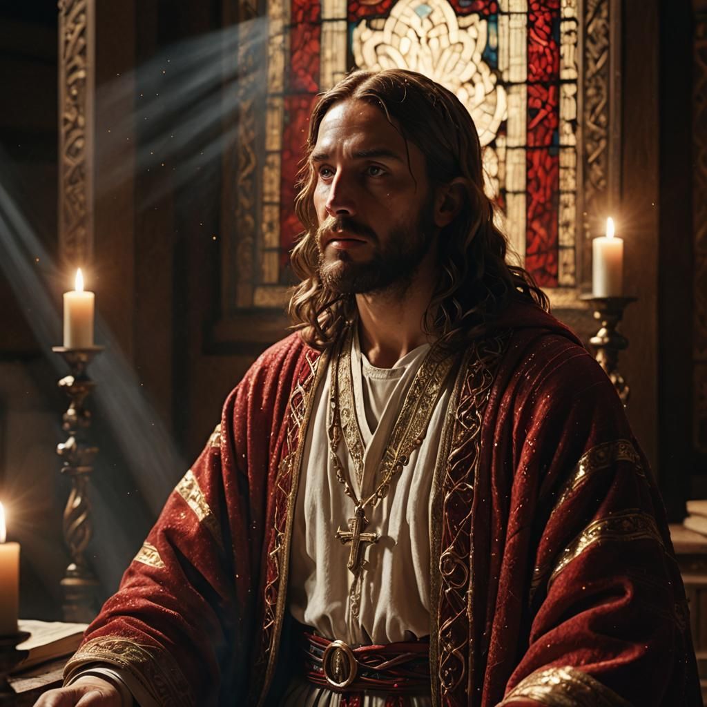 Jesus Christ in Synagogue, Rubens-esque