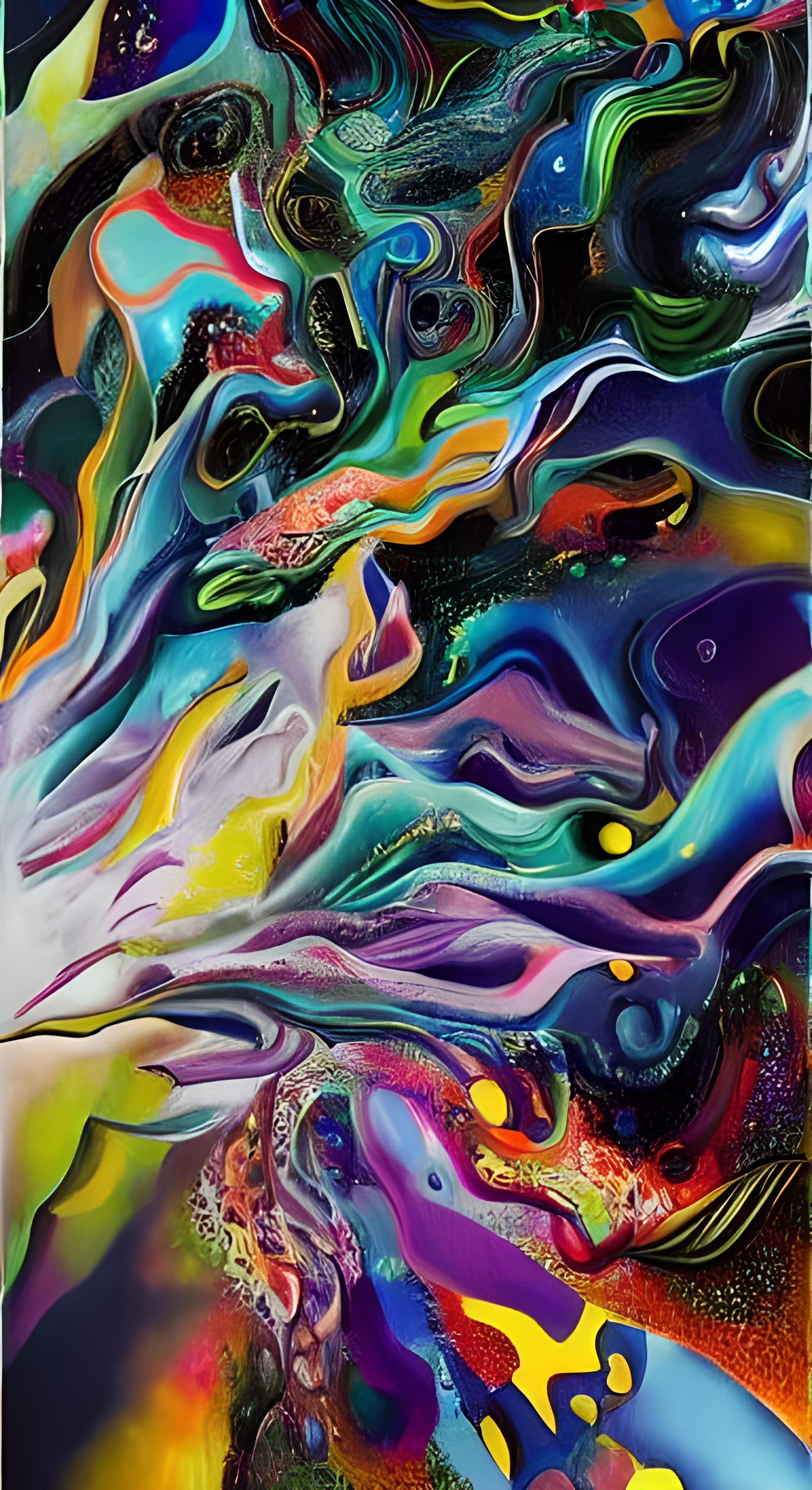 Vibrant Surreal Movie Poster in Photomontage Style