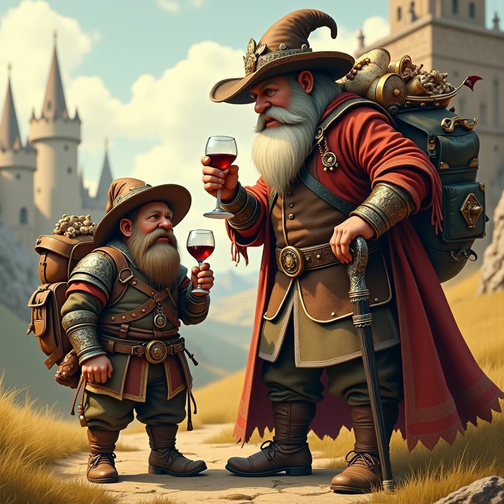 Medieval Fantasy Meets 18th-Century Elegance in Cyberpunk St...