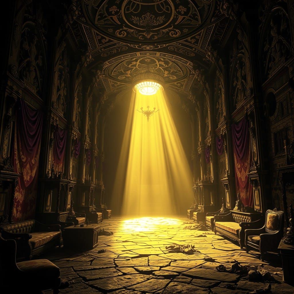 Dark Fantasy Masterpiece in Deep, Muted Colors