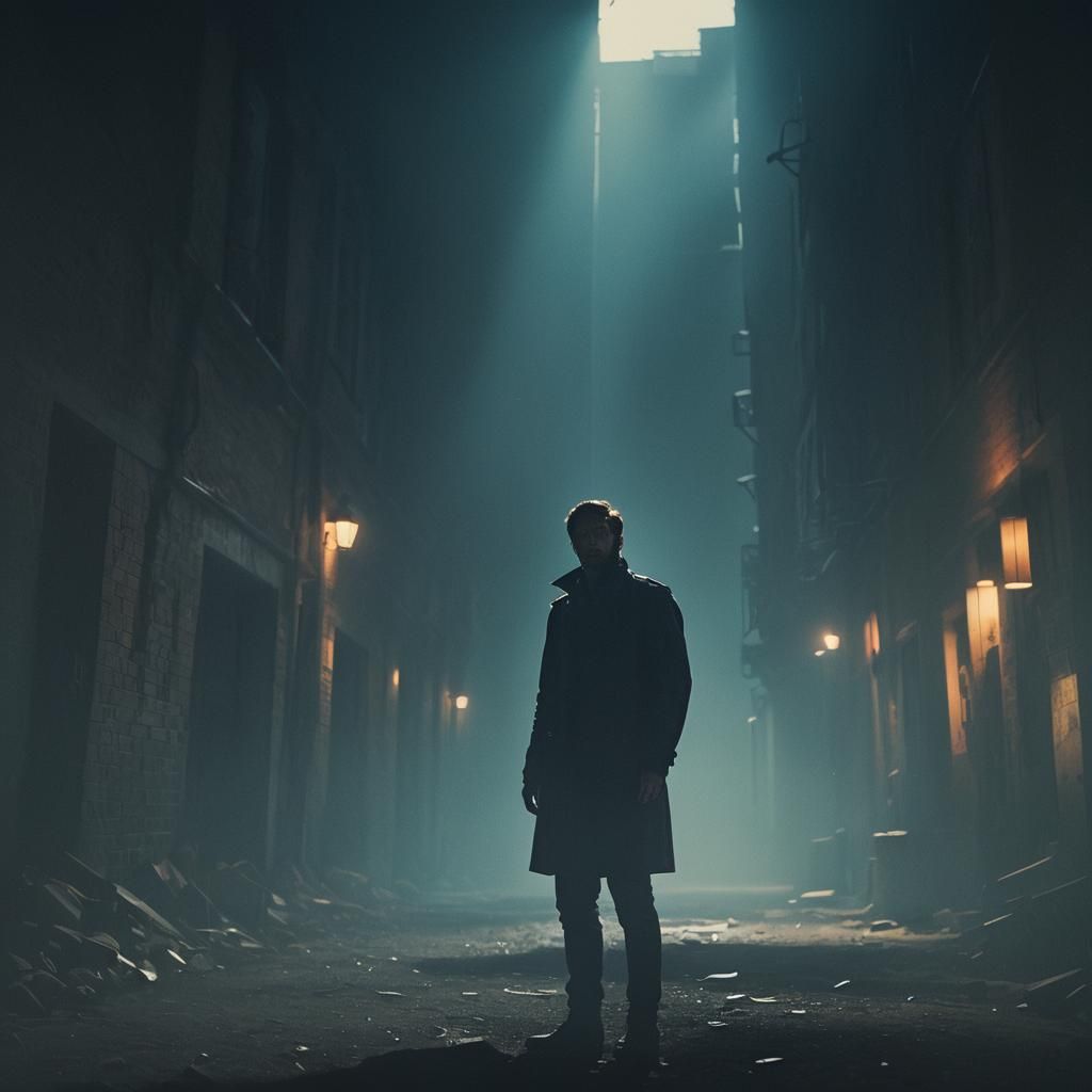 Epic Man in Dramatic Cinematic Lighting