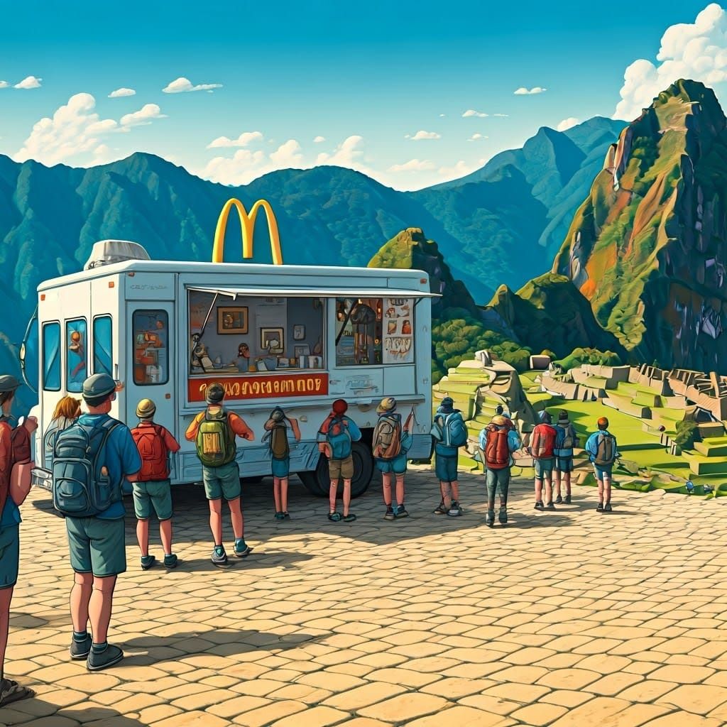 McDonald's at Machu Picchu: A Surreal Scene