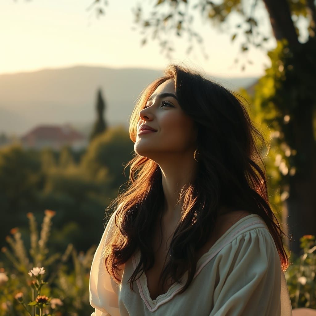 Warmth of Morning Bliss in Lush Paradise