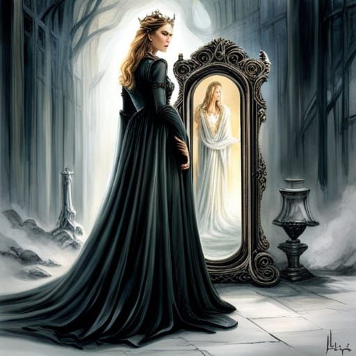 Ethereal Queen Before Sinister Mirror
