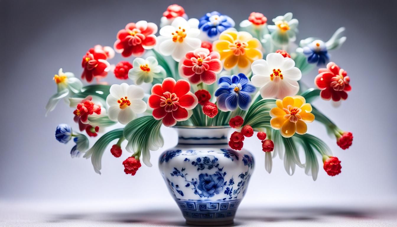 Delicate Porcelain Blooms in Tilt Shift