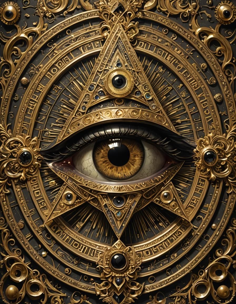 Beautiful Dark Haired Girl with Golden Hued Eyes