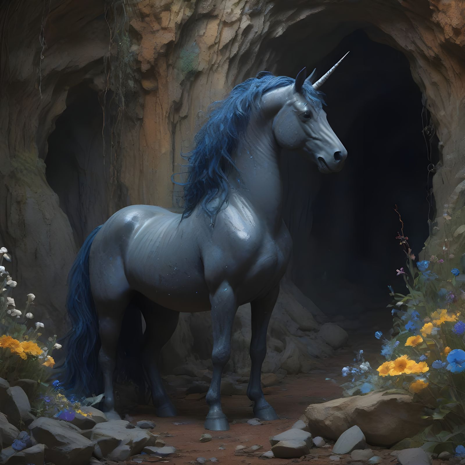 Whimsical Unicorn Guardian of Trauma