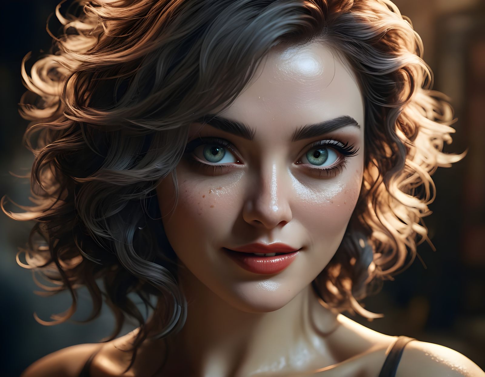 Elegant DC Siren in Sophisticated 1940s Style