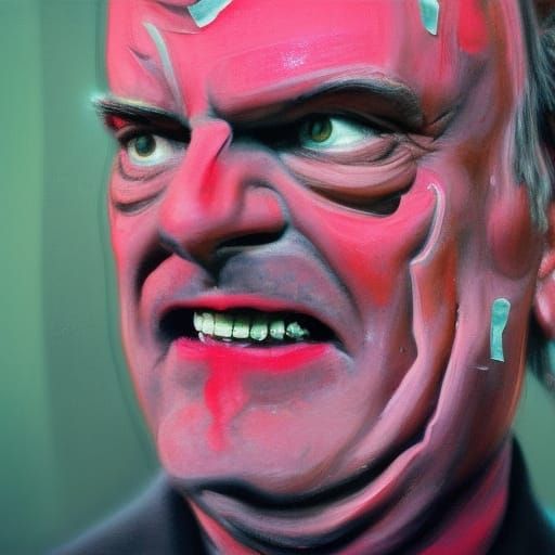 Francis Bacon Inspired Portrait of Jesse Ventura Amid Beef