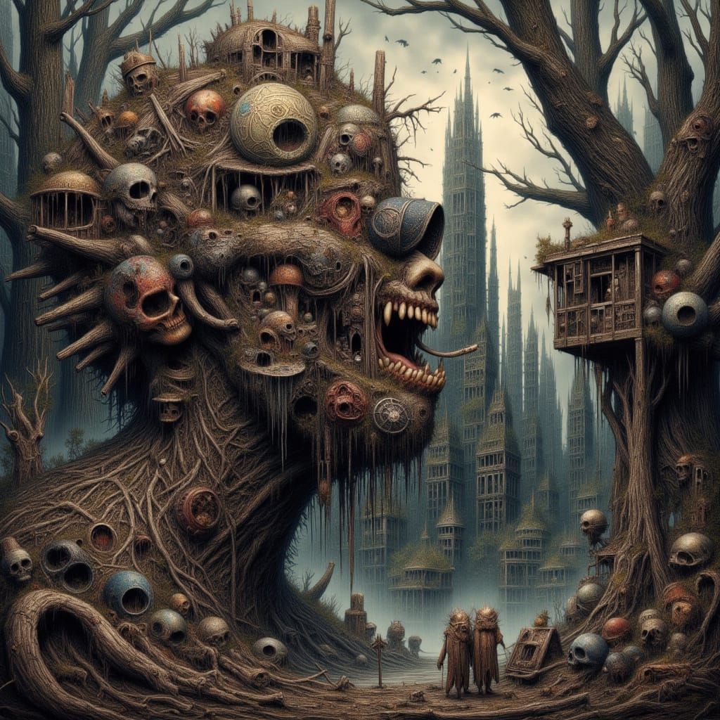 Ethereal Madness: Surreal Landscape of Psychic Decay