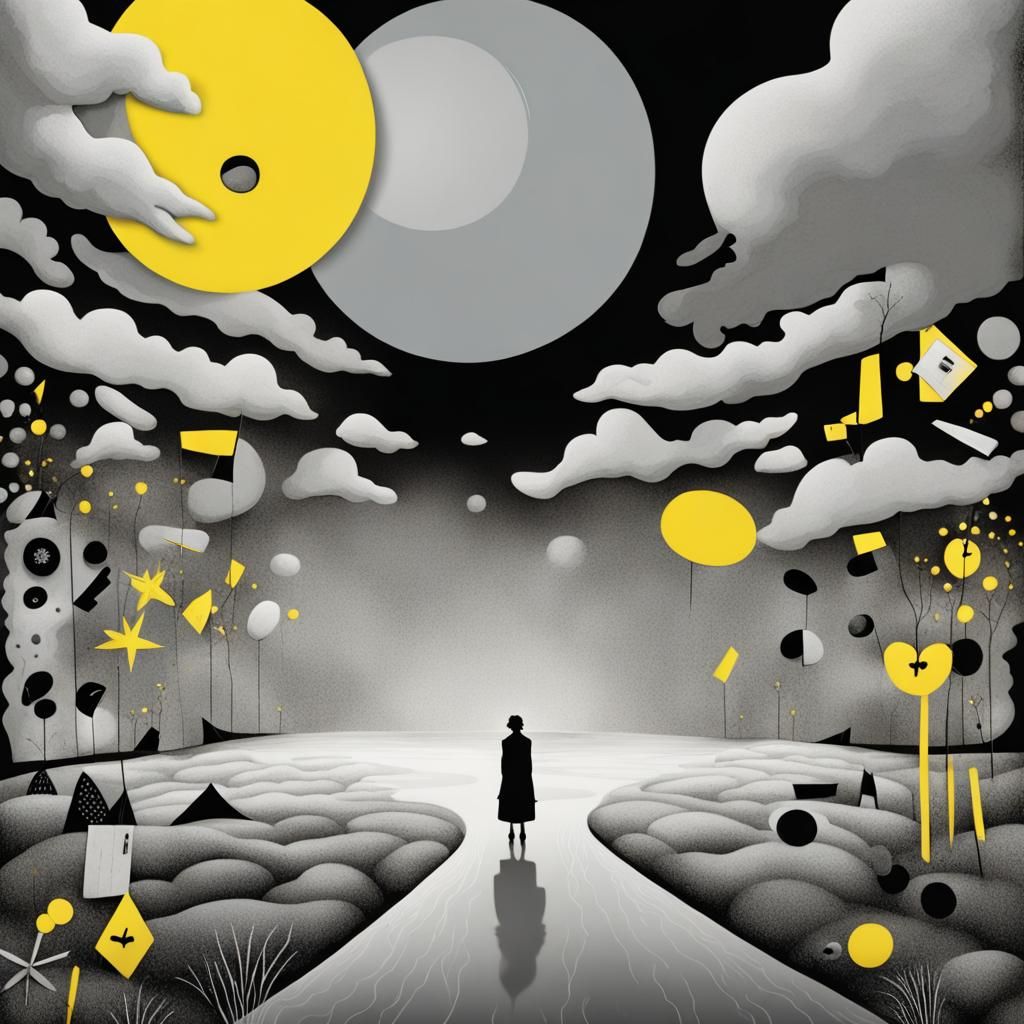 Whimsical Fantasy Landscape in Comic Book Style