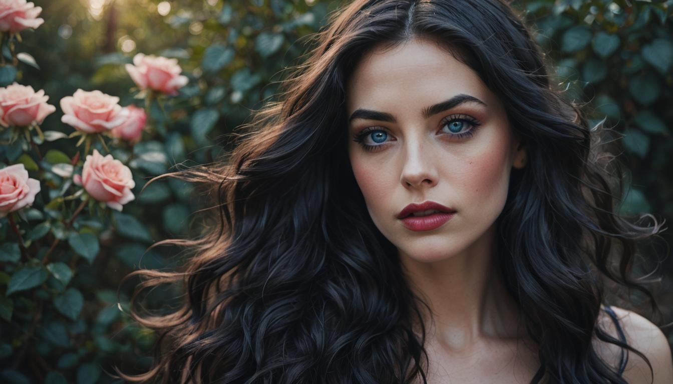 Ethereal Goddess in Cinematic Portrait