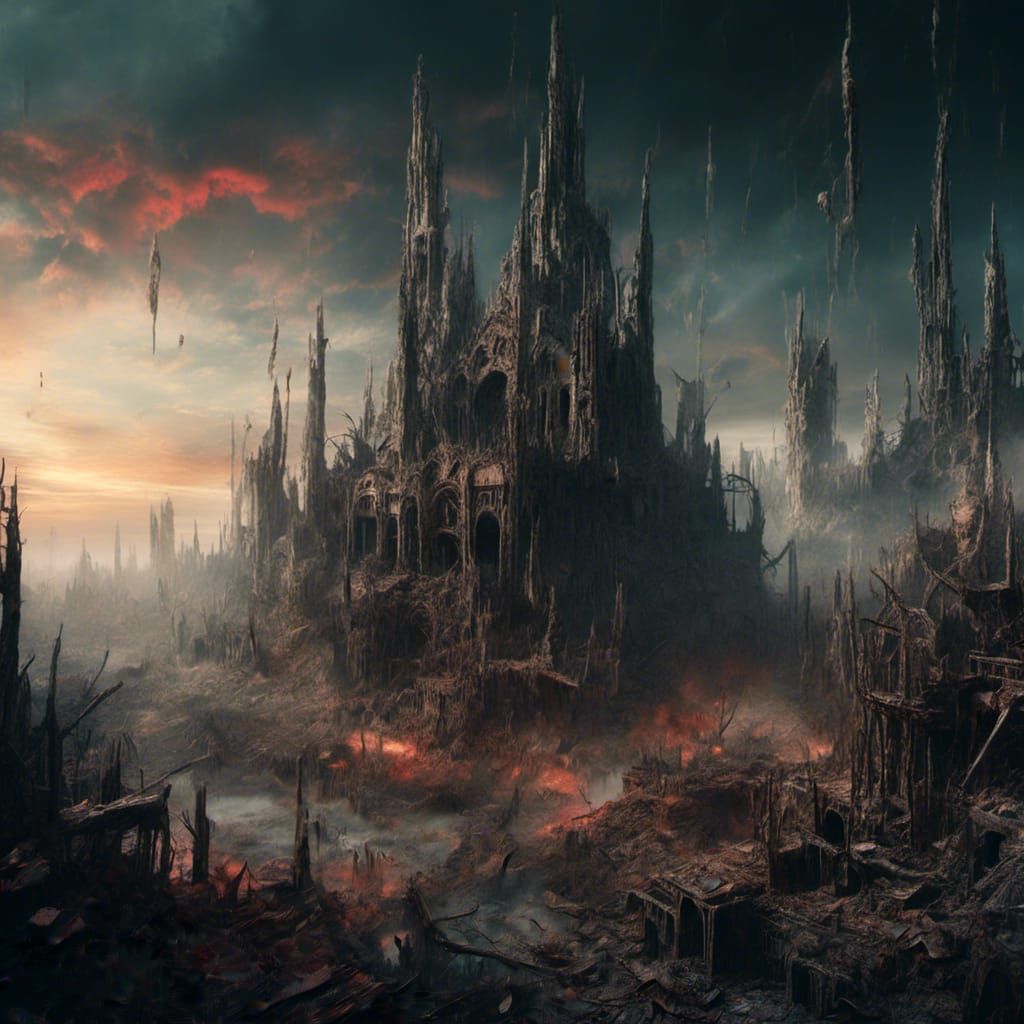 Epic Digital Utopia at Dawn