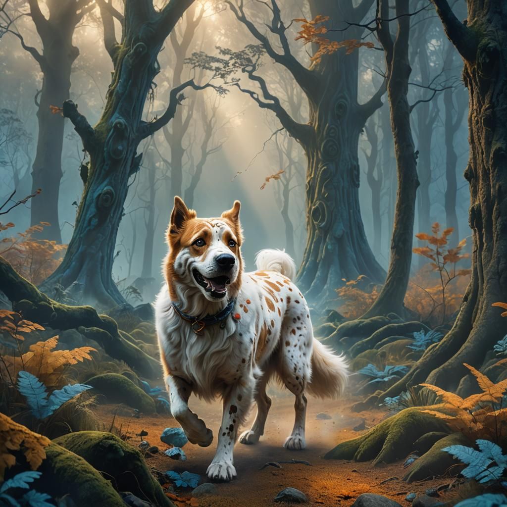 Scooby Doo Embarks on a Mystical Adventure in a Vibrant Fant...