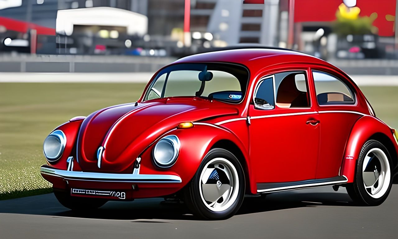 Sleek Volkswagen Beetle Captured in Stunning Bokeh