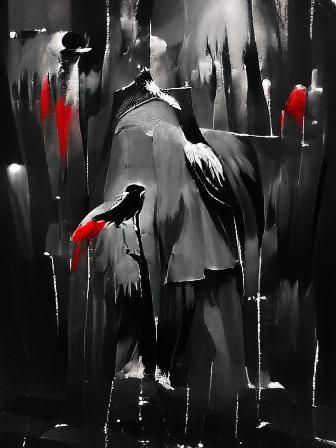 Macbeth in Dark Film Noir Painting