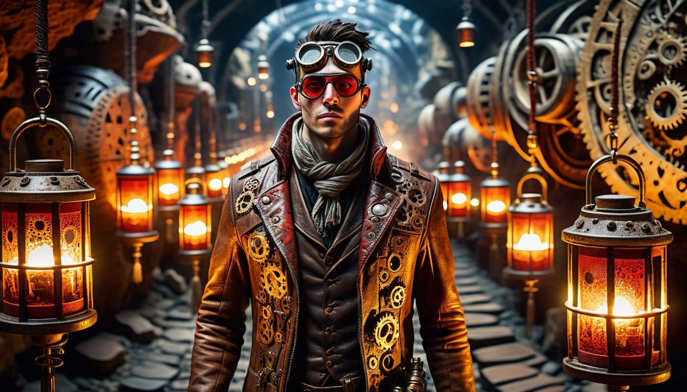 Steampunk Heroes in Ancient Worldly Setting