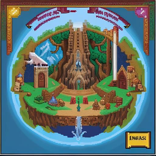 Narnia in 8-bit Pixel Art Style