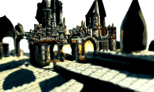 Fantasy Medieval Cityscape Unveiled in Vivid Hyperdetail