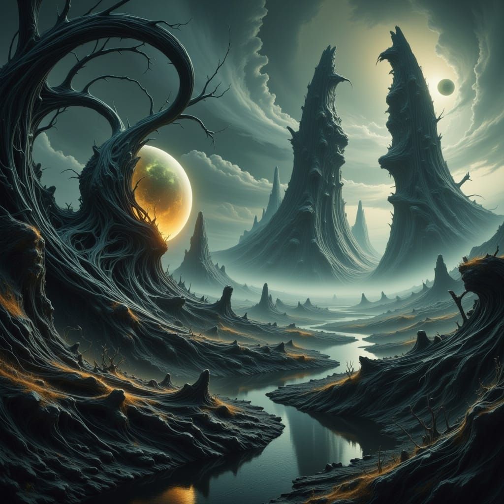 otherworldly alien planet