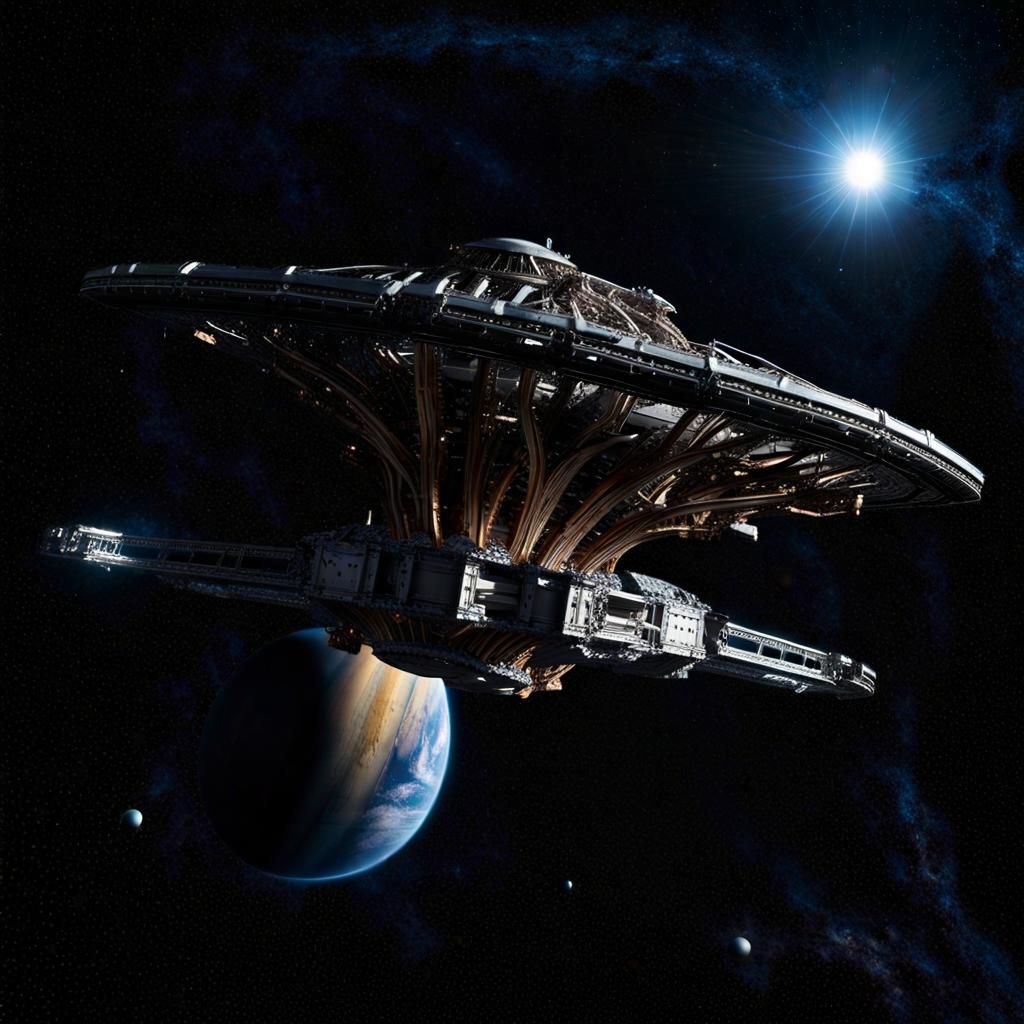 Cosmic Apocalypse: Enormous Spaceship Devours Planets in Spa...