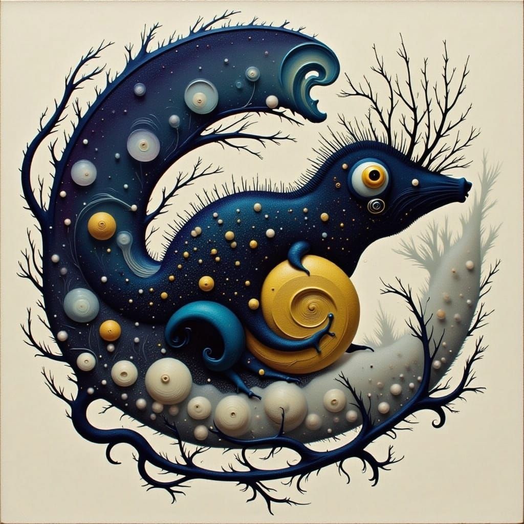 Abstract Circular Forms in a Dreamscape