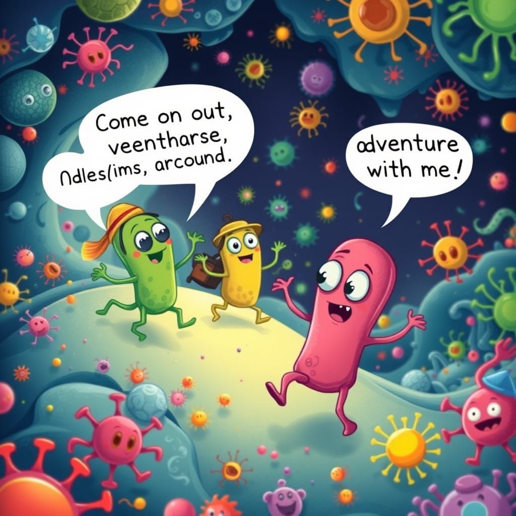 Whimsical Bacteria Invite Germs to Adventure in Children's B...