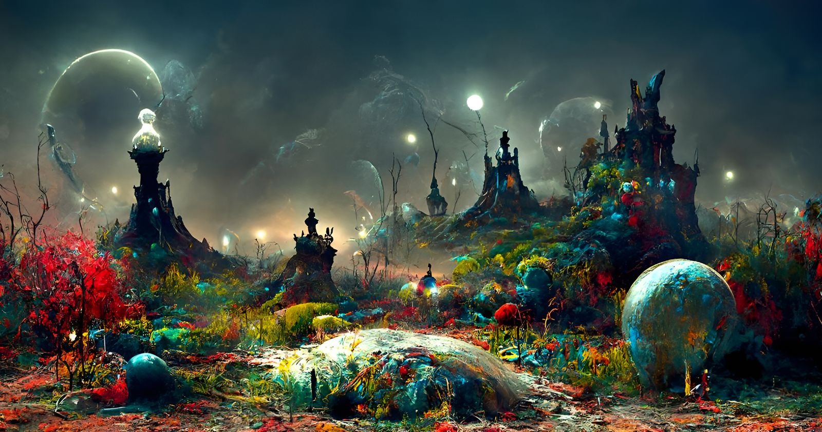 Ethereal Wonderland at Night