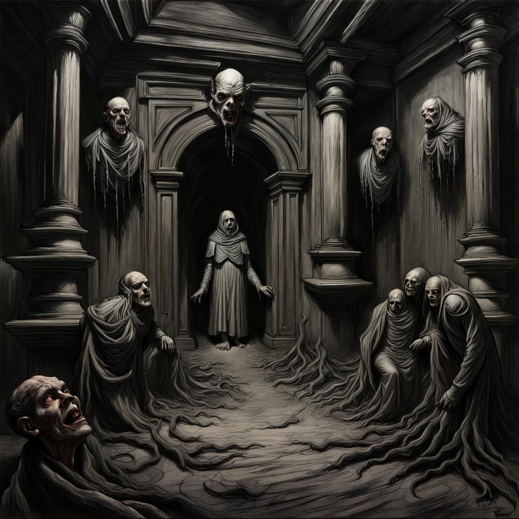 Pencil Sketch Horror