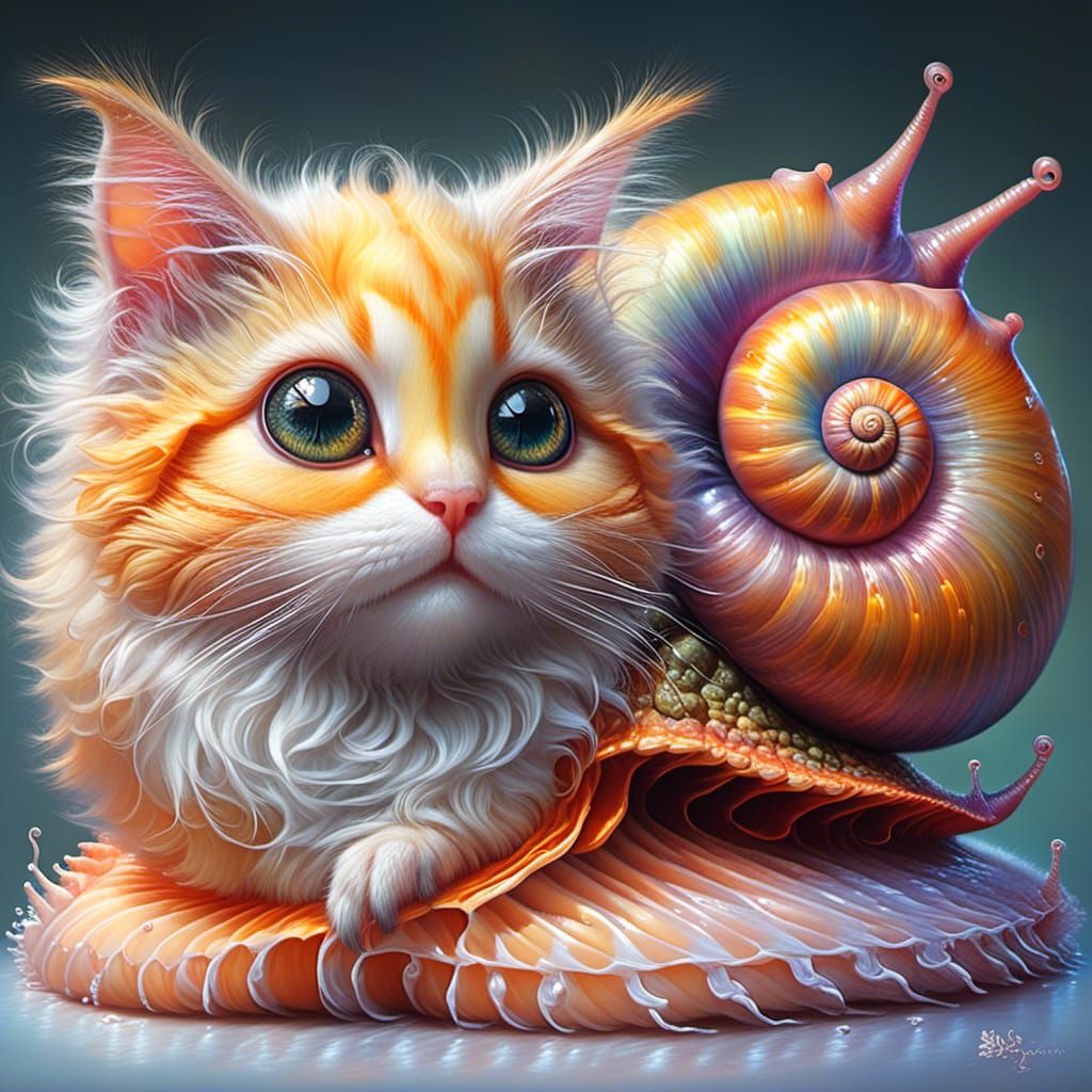 Cute Feline-Shelled Creature