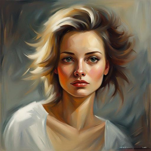 Portrait of a Woman Disappearing into the Background