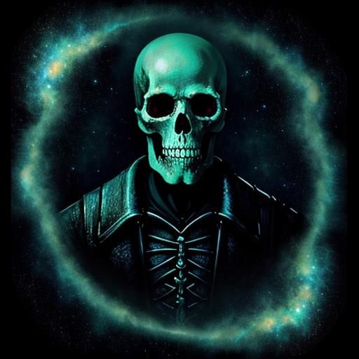 Ethereal Paleo-Necromancer in a Dreamlike Van Gogh Aesthetic