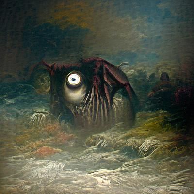 Macabre Dark Fantasy Monster Gaze