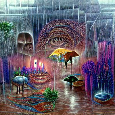 Ambiance of the rain