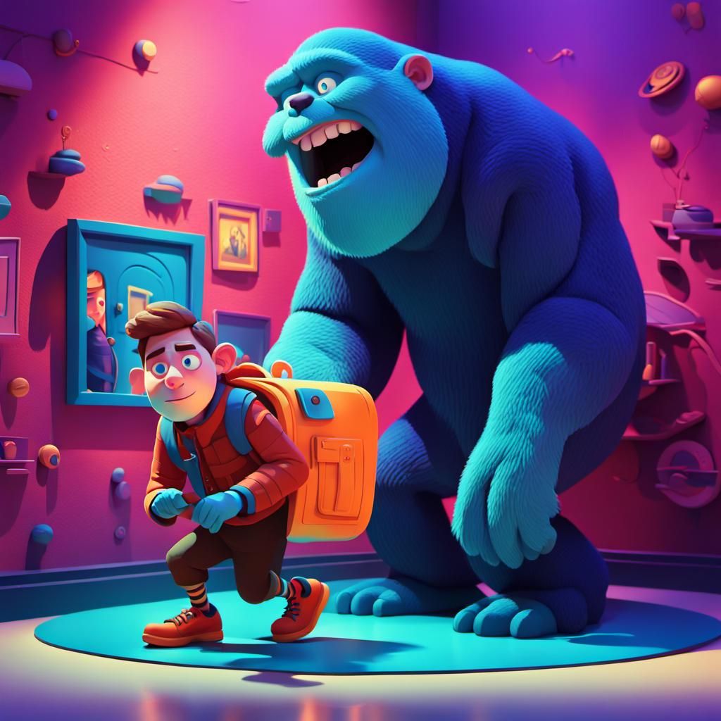 Museum Heist in Whimsical Cartoon Style