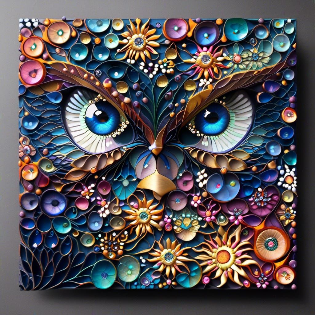 Surreal Desert Goddess in Vibrant Oil Paint Style