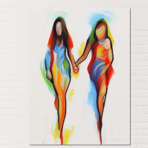 Textured Oil Painting in Expressionist Style