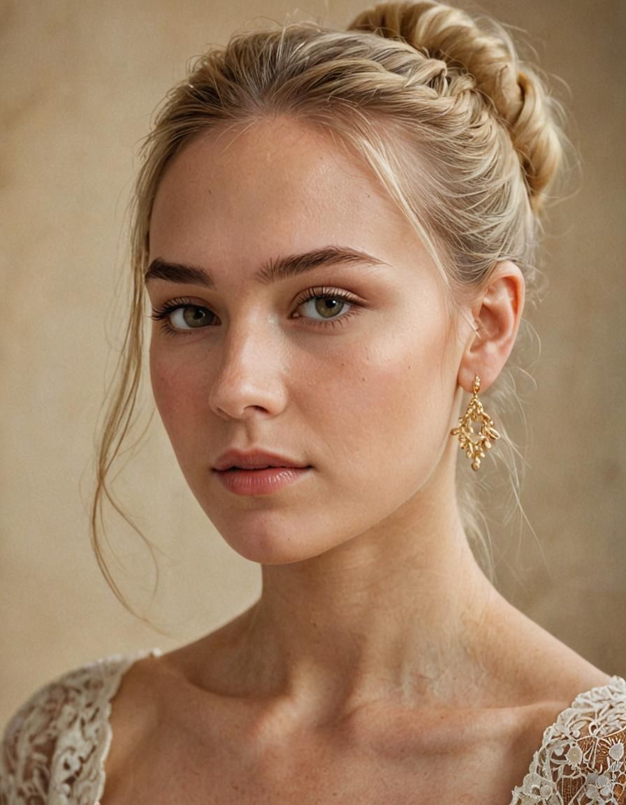 Golden Hour Glamour Portrait of a Woman