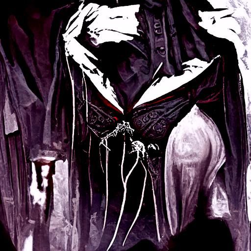 Gothic Man in Hourglass Silhouette, Dressed in Dark Lingerie