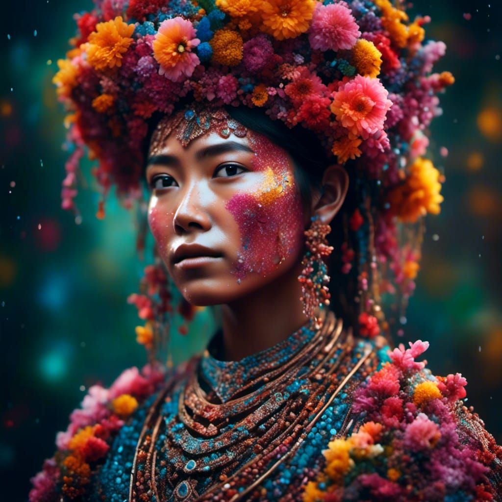 Pastel Masterpiece with Strong Expressions