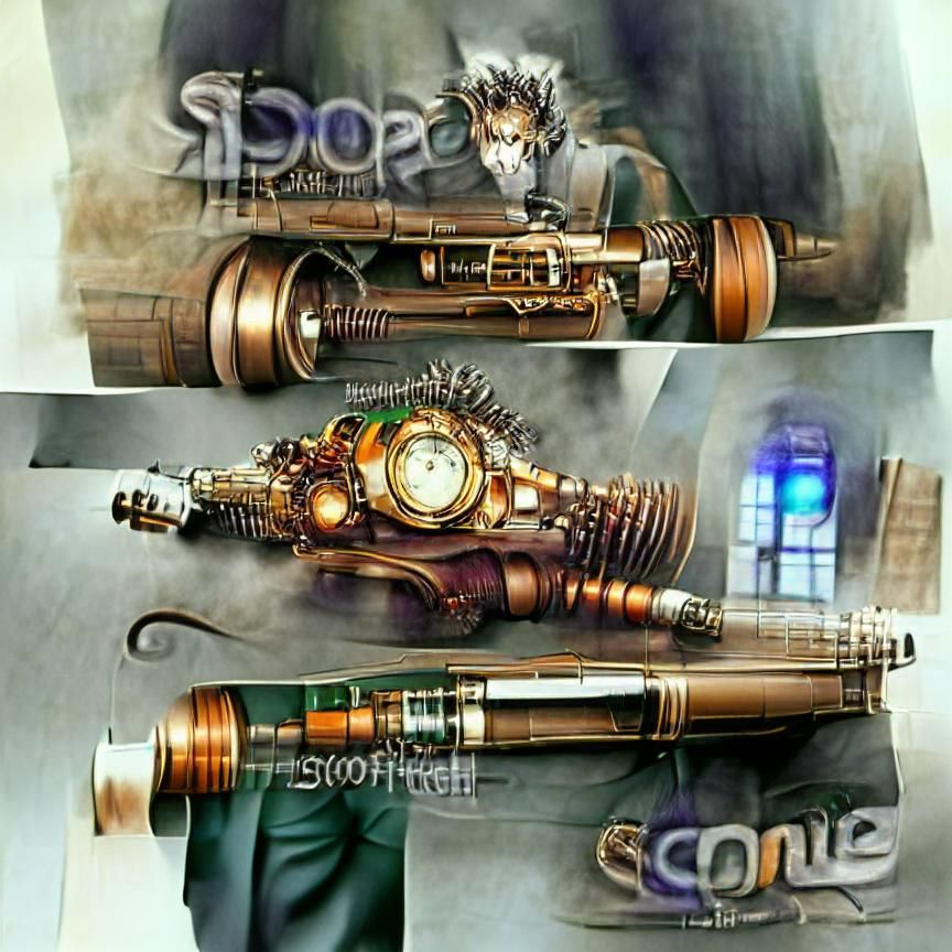 Surreal Steampunk Clockwork Mechanism