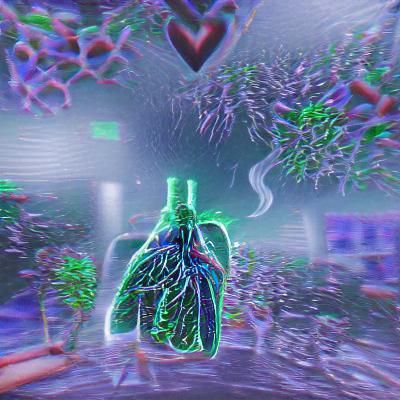 Digital Toxic Cloud in 8k Holographic Art