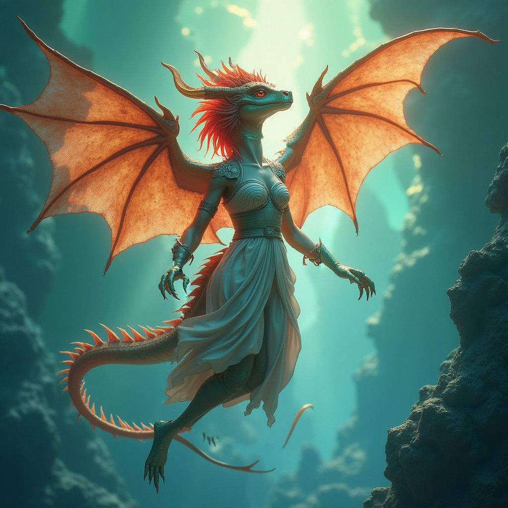 Dragon Girl Reigns Supreme in Fantastical Realm