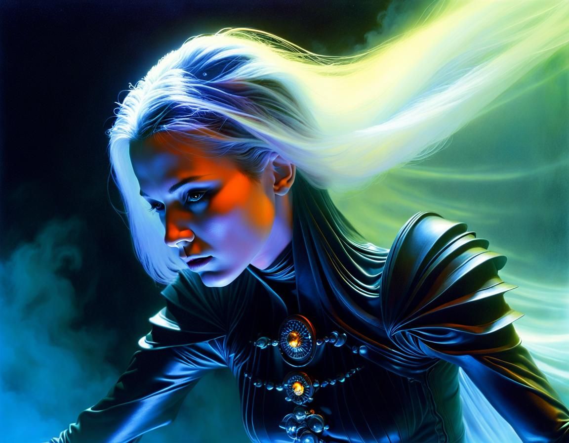 Ethereal Ghostly Banshee in Cinematic Lighting