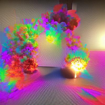 Psychedelic Vortex in Neon Volumes