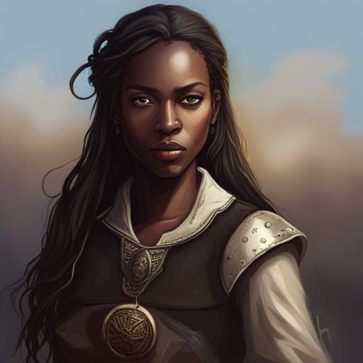 Medieval Pirate Maiden in Triadic Colors